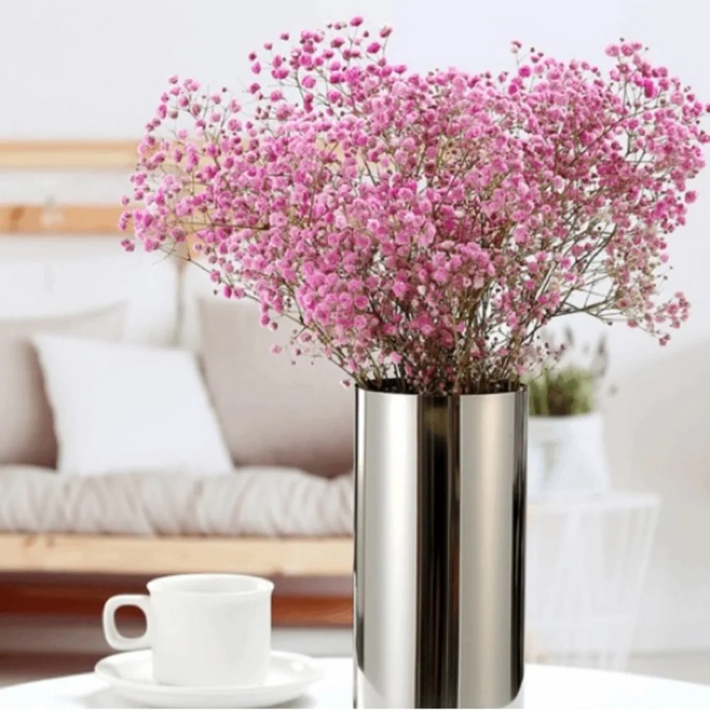Lasting Smiles Silver Designer Modern Minimalist Vase (Very Heavy) - New In Box
